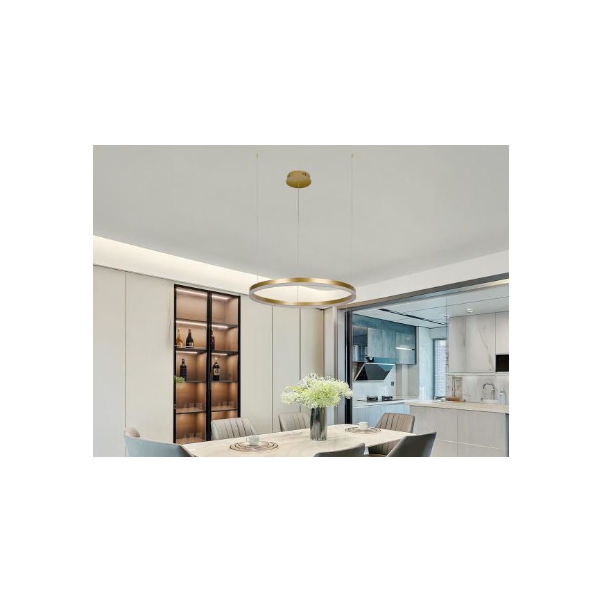 LED Stmievateľný luster na lanku LED/42W/230V 3000-6500K + diaľkové ovládanie