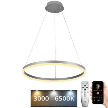 LED Stmievateľný luster na lanku LED/42W/230V 3000-6500K pr. 60 cm + diaľkové ovládanie