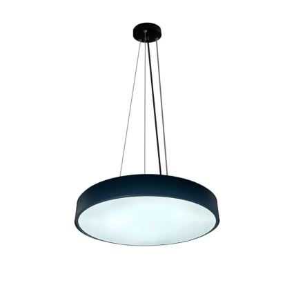 LED Stmievateľný luster na lanku LED/50W/230V 3000-6500K čierna + diaľkové ovládanie