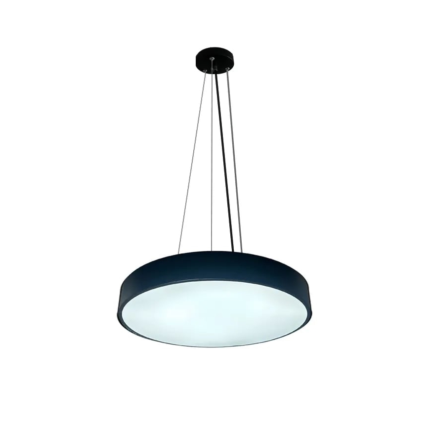 LED Stmievateľný luster na lanku LED/50W/230V 3000-6500K čierna + diaľkové ovládanie