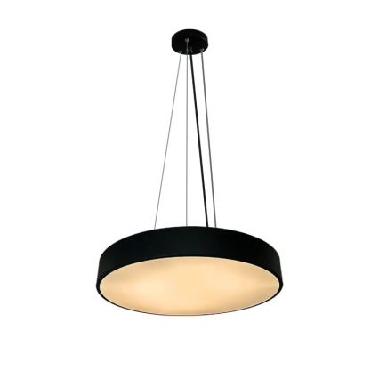 LED Stmievateľný luster na lanku LED/50W/230V 3000-6500K čierna + diaľkové ovládanie