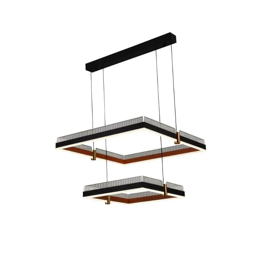 LED Stmievateľný luster na lanku LED/50W/230V 3000-6500K + diaľkové ovládanie