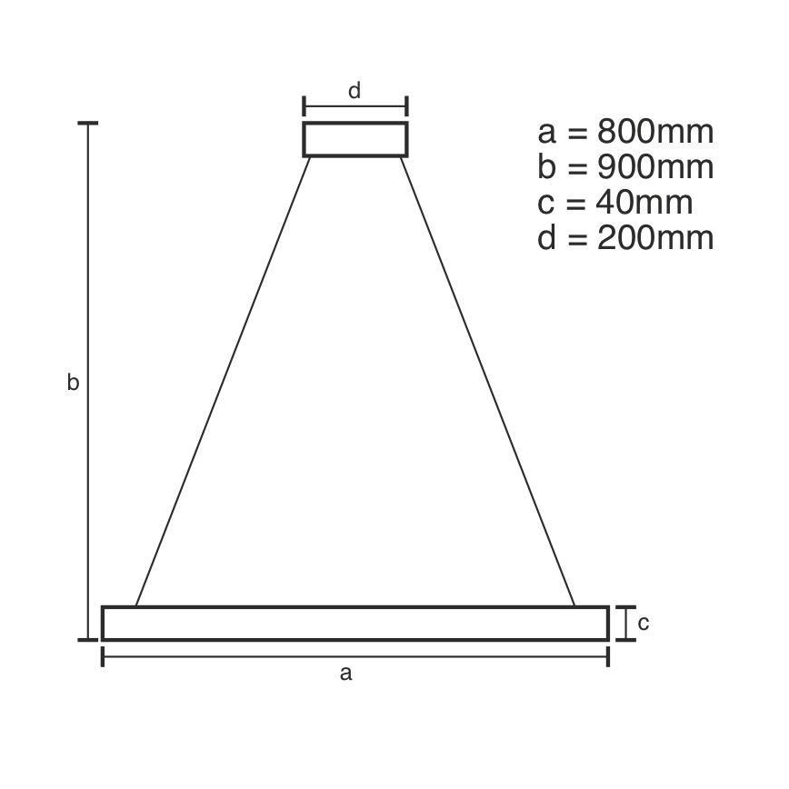 LED Stmievateľný luster na lanku LED/55W/230V 3000-6500K + diaľkové ovládanie