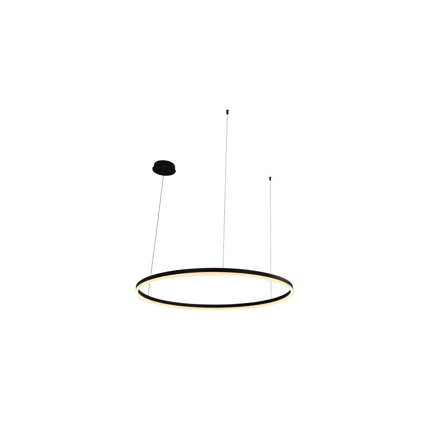 LED Stmievateľný luster na lanku LED/55W/230V 3000-6500K pr. 80 cm + diaľkové ovládanie
