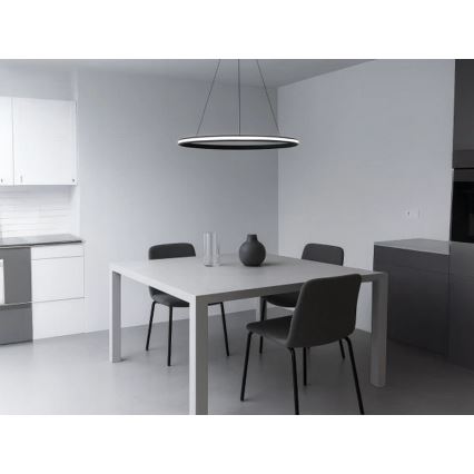 LED stmievateľný luster na lane LED/55W/230V 3000-6500K pr. 60 cm + diaľkové ovládanie