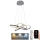 LED Stmievateľný luster na lanku LED/65W/230V 3000-6500K chróm + diaľkové ovládanie