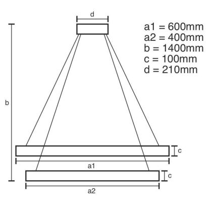 LED Stmievateľný krištáľový luster na lanku LED/65W/230V 3000-6500K lesklý chróm + diaľkové ovládanie