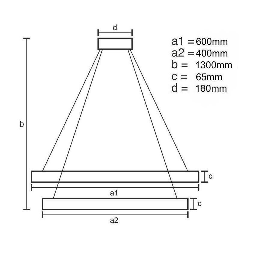 LED Stmievateľný krištáľový luster na lanku LED/65W/230V 3000-6500K lesklý chróm + diaľkové ovládanie