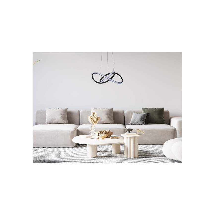 LED stmievateľný luster na lankách LED/65W/230V 3000-6500K pr. 49 cm + diaľkové ovládanie