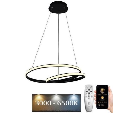LED Stmievateľný luster na lanku LED/65W/230V 3000-6500K pr. 56 cm + diaľkové ovládanie