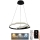 LED Stmievateľný luster na lanku LED/65W/230V 3000-6500K pr. 56 cm + diaľkové ovládanie