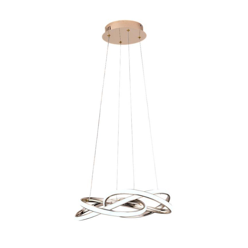 LED Stmievateľný luster na lanku LED/65W/230V 3000-6500K zlatá + diaľkové ovládanie