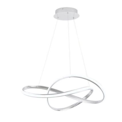 LED Stmievateľný luster na lanku LED/70W/230V 3000-6500K pr. 60 cm biela + diaľkové ovládanie