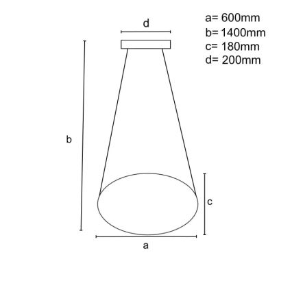 LED Stmievateľný luster na lanku LED/70W/230V 3000-6500K pr. 60 cm lesklý chróm + diaľkové ovládanie
