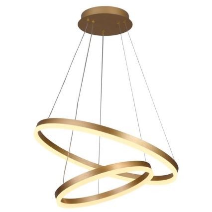 LED Stmievateľný luster na lanku LED/70W/230V 3000-6500K pr. 60 cm + diaľkové ovládanie