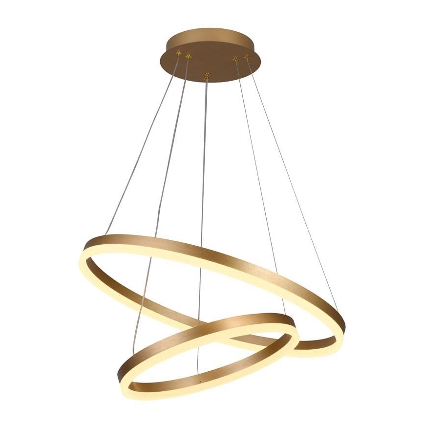 LED Stmievateľný luster na lanku LED/70W/230V 3000-6500K pr. 60 cm + diaľkové ovládanie