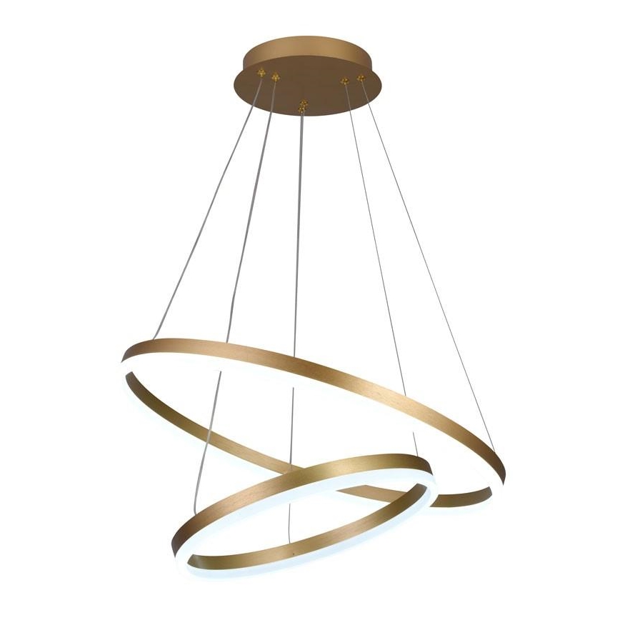 LED Stmievateľný luster na lanku LED/70W/230V 3000-6500K pr. 60 cm + diaľkové ovládanie