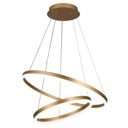 LED Stmievateľný luster na lanku LED/70W/230V 3000-6500K pr. 60 cm + diaľkové ovládanie
