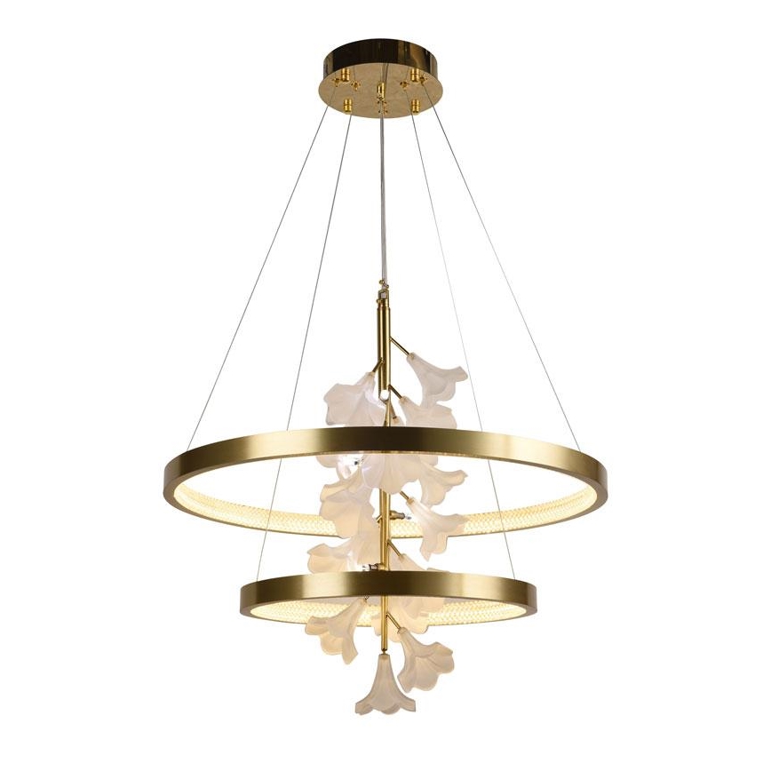 LED Stmievateľný luster na lanku LED/70W/230V 3000-6500K + diaľkové ovládanie