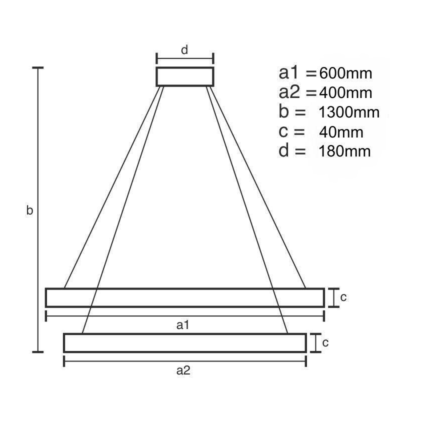 LED Stmievateľný luster na lanku LED/70W/230V 3000-6500K + diaľkové ovládanie