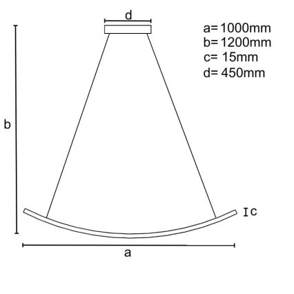 LED Stmievateľný luster na lanku LED/70W/230V 3000-6500K + diaľkové ovládanie