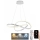 LED Stmievateľný luster na lanku LED/70W/230V 3000-6500K pr. 60 cm biela + diaľkové ovládanie
