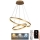 LED Stmievateľný luster na lanku LED/70W/230V 3000-6500K pr. 60 cm + diaľkové ovládanie