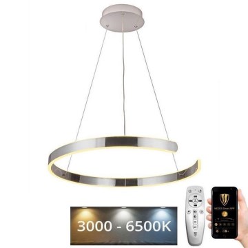 LED Stmievateľný luster na lanku LED/70W/230V 3000-6500K pr. 60 cm + diaľkové ovládanie
