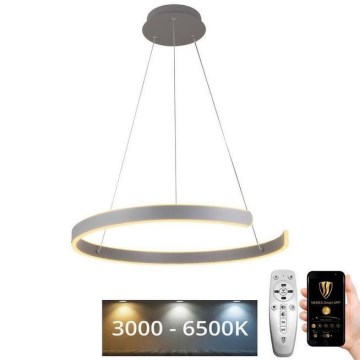 LED Stmievateľný luster na lanku LED/70W/230V 3000-6500K pr. 60 cm + diaľkové ovládanie