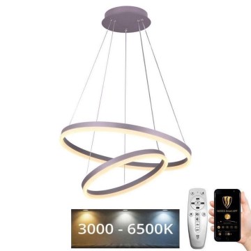 LED Stmievateľný luster na lanku LED/70W/230V 3000-6500K pr. 60 cm + diaľkové ovládanie
