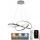 LED Stmievateľný luster na lanku LED/70W/230V 3000-6500K pr. 60 cm lesklý chróm + diaľkové ovládanie