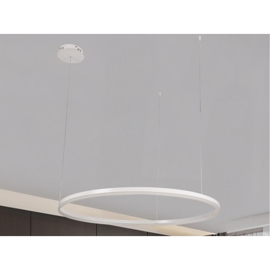 LED Stmievateľný luster na lanku LED/72W/230V 3000-6500K + diaľkové ovládanie