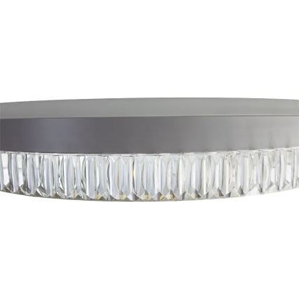 LED Stmievateľný krištáľový luster na lanku LED/80W/230V 3000-6500K biela + diaľkové ovládanie