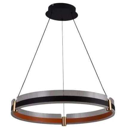 LED Stmievateľný luster na lanku LED/80W/230V 3000-6500K pr. 60 cm + diaľkové ovládanie