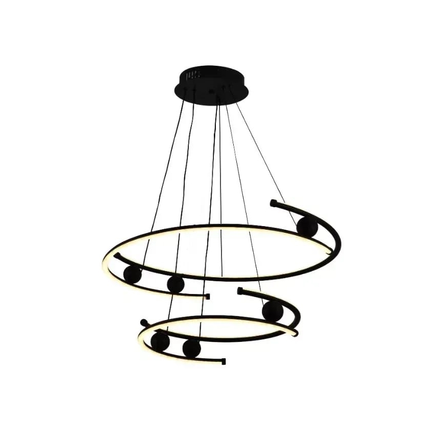 LED Stmievateľný luster na lanku LED/80W/230V 3000-6500K + diaľkové ovládanie