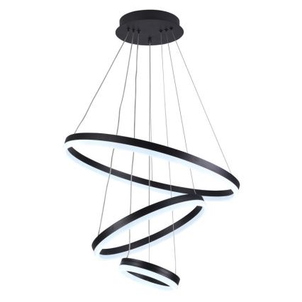 LED Stmievateľný luster na lanku LED/85W/230V 3000-6500K pr. 60 cm + diaľkové ovládanie