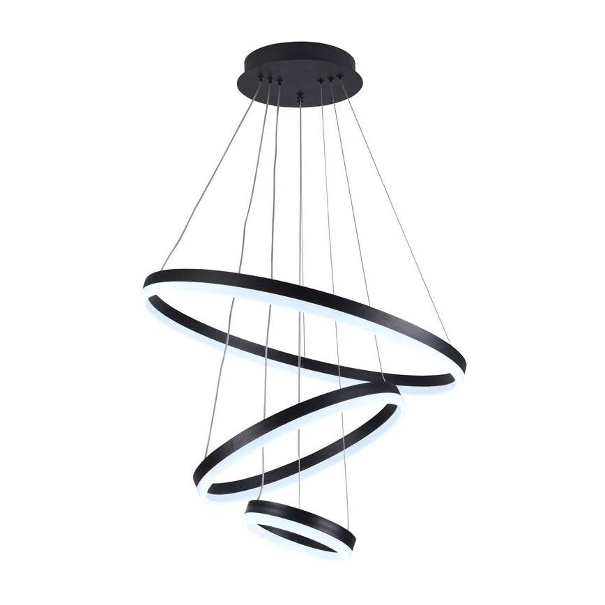LED Stmievateľný luster na lanku LED/85W/230V 3000-6500K pr. 60 cm + diaľkové ovládanie