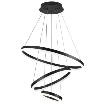 LED Stmievateľný luster na lanku LED/85W/230V 3000-6500K pr. 60 cm + diaľkové ovládanie