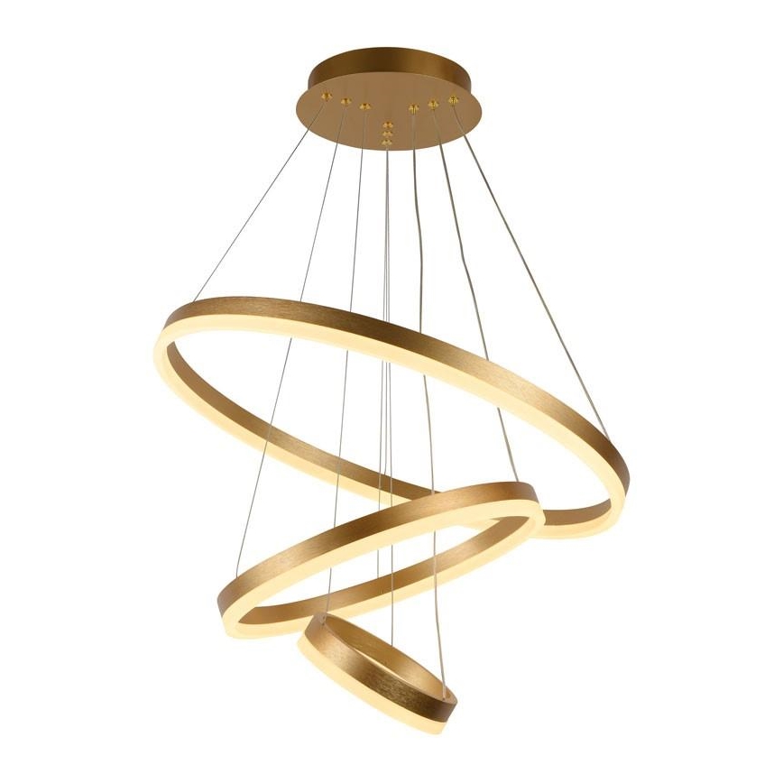 LED Stmievateľný luster na lanku LED/85W/230V 3000-6500K pr. 60 cm + diaľkové ovládanie