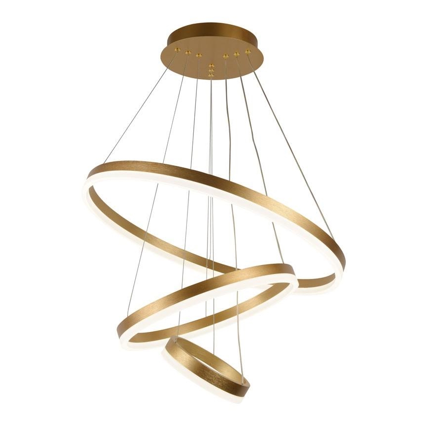 LED Stmievateľný luster na lanku LED/85W/230V 3000-6500K pr. 60 cm + diaľkové ovládanie