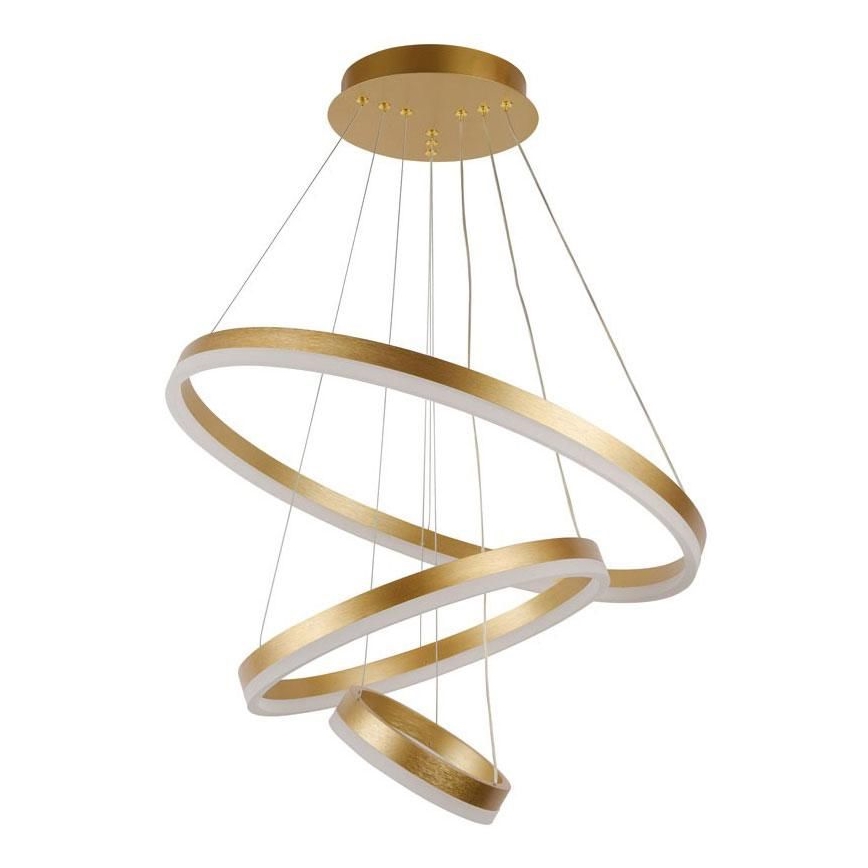 LED Stmievateľný luster na lanku LED/85W/230V 3000-6500K pr. 60 cm + diaľkové ovládanie