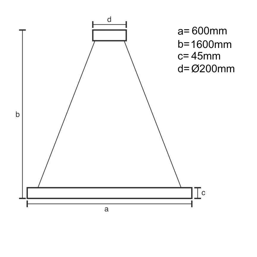 LED Stmievateľný luster na lanku LED/85W/230V 3000-6500K pr. 60 cm + diaľkové ovládanie