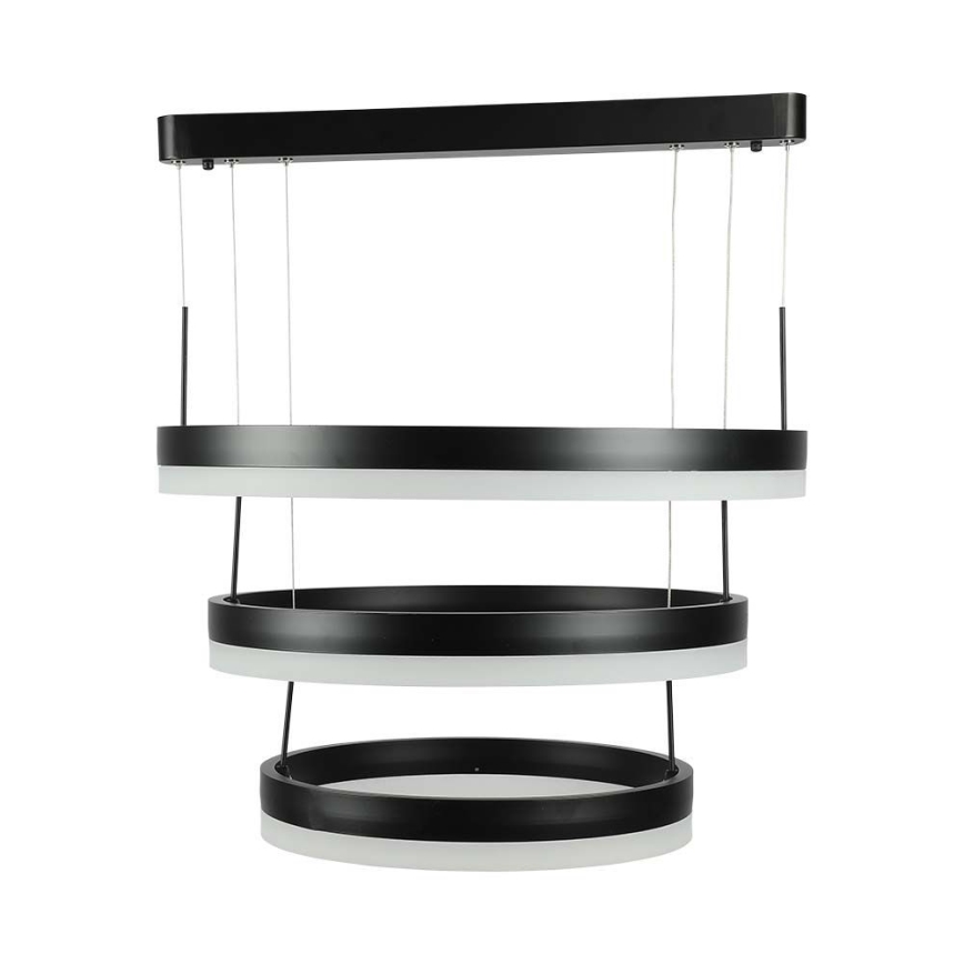 LED Stmievateľný luster na lanku LED/86W/230V 3000K čierna