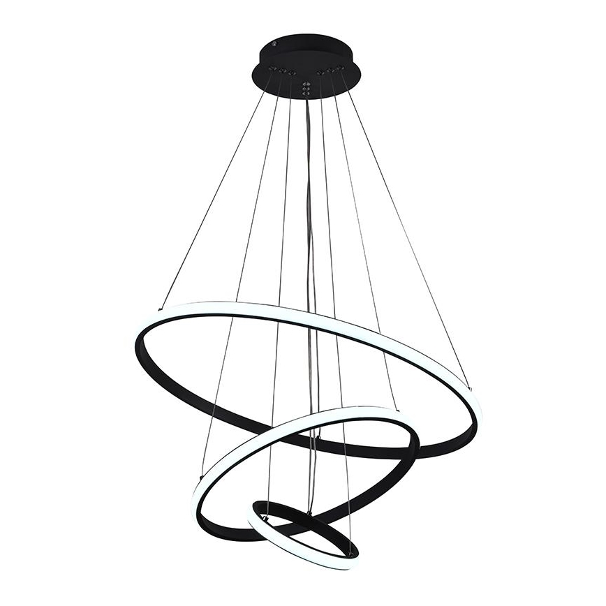 LED Stmievateľný luster na lanku LED/90W/230V 3000-6500K pr. 60 cm + diaľkové ovládanie