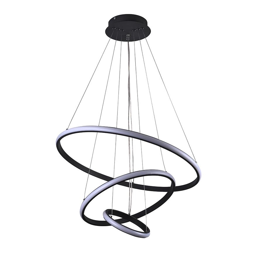 LED Stmievateľný luster na lanku LED/90W/230V 3000-6500K pr. 60 cm + diaľkové ovládanie