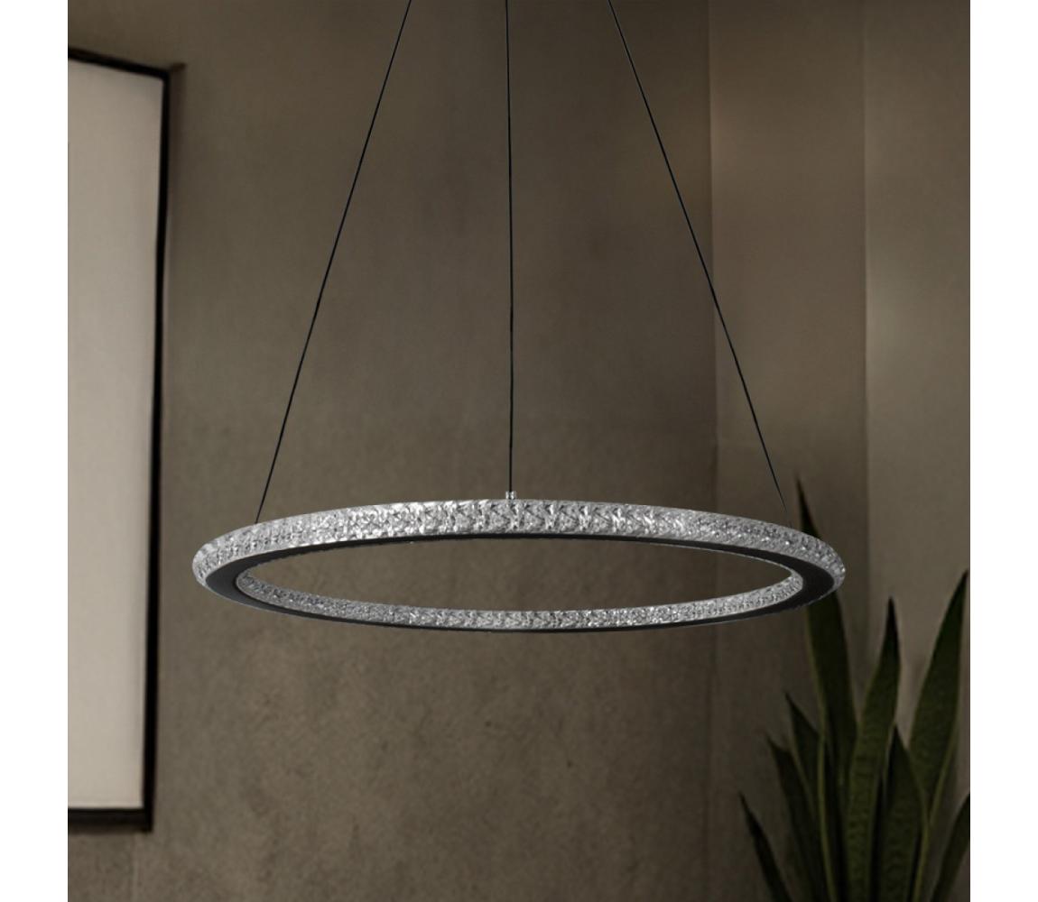 LED stmievateľný luster na lanku LED/90W/230V 3000-6500K pr. 60 cm + diaľkový ovládač TA2313/B