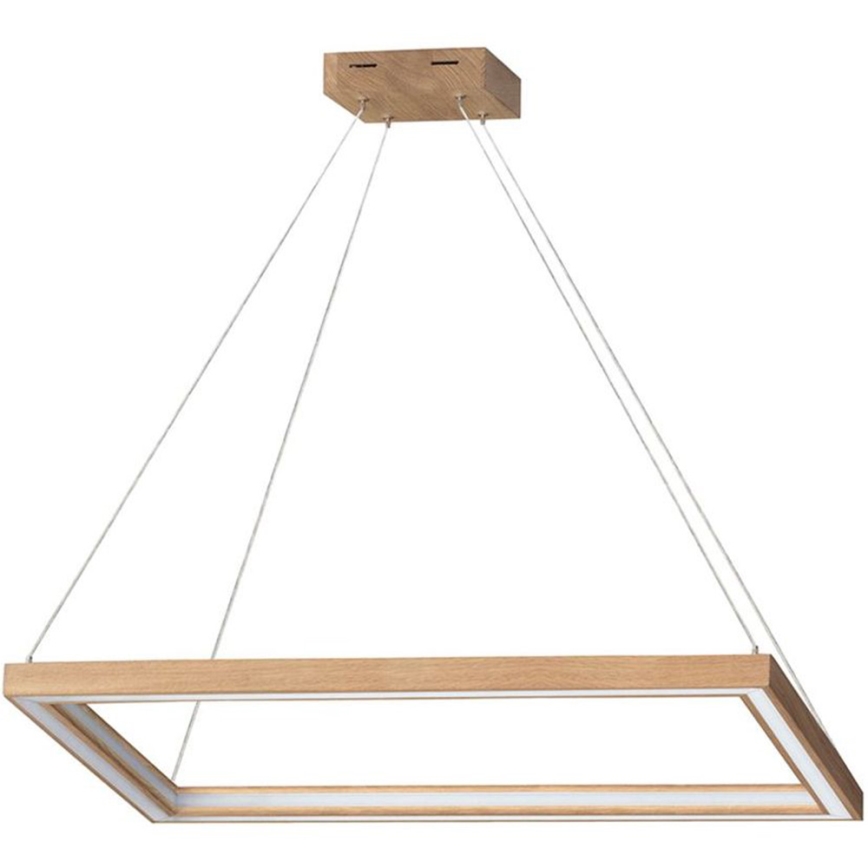 LED Stmievateľný luster na lanku LEGNO 2xLED/33W/230V dub