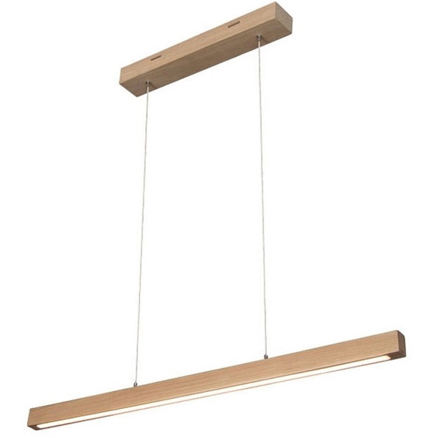 LED Stmievateľný luster na lanku SMAL LED/12W/230V dub