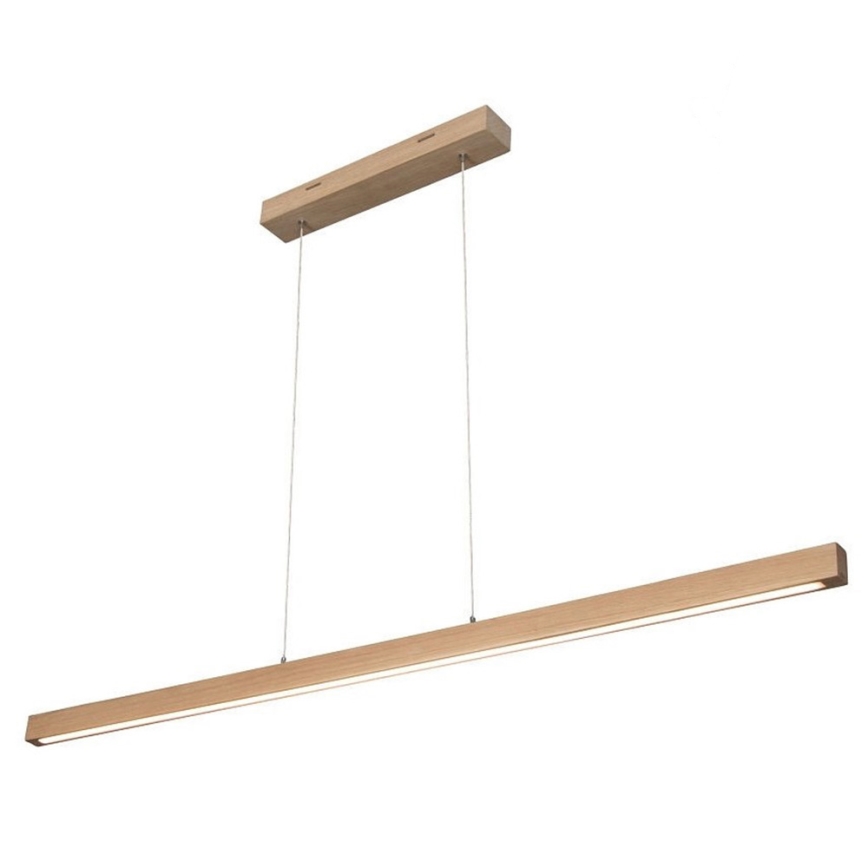 LED Stmievateľný luster na lanku SMAL LED/18W/230V dub