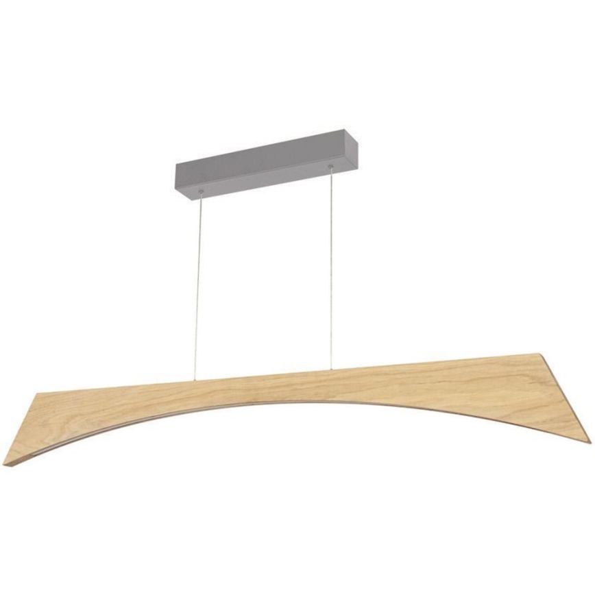 LED Stmievateľný luster na lanku ZIAD LED/14W/230V dub